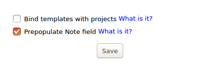 Prepopulate Note field option in Time Tracker