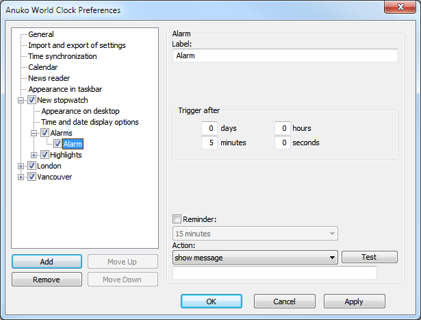 DLG_PageAlarmStopwatch dialog