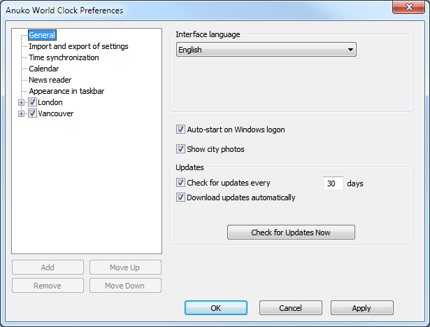 DLG_PageGeneral dialog