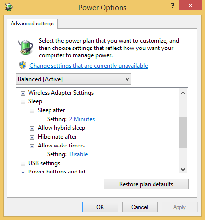 Windows 8.1 - wake timers are disabled but they still wake computer