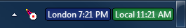 World Clock without date by default