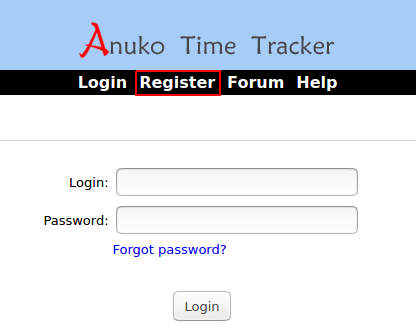 MULTITORG_MODE defines whether the Register menu is available