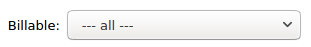 Filtering report by billable flag