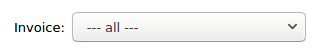 Filtering report by invoice status