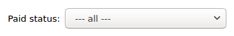 Filtering report by paid status