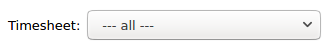 Filtering report by timesheet status