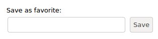 Save as favorite controls in report options
